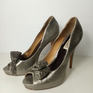 Badgley Mischka Metallic heels Size 10 M